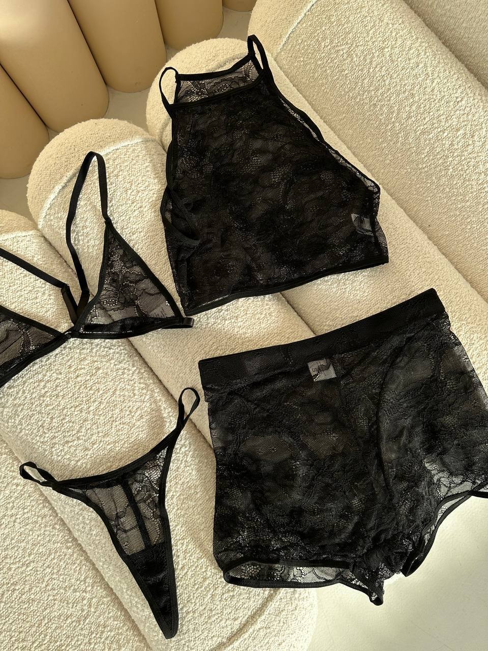 Full Dantel Şortlu Bralet 4Lü Set